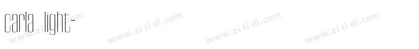 carla light字体转换